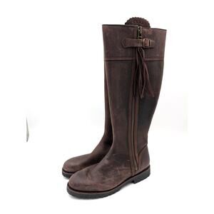 Penelope Chilvers Tassel Knee High Boot Women's Conker Size US11 EU42